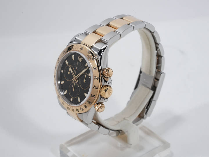 Rolex Daytona Ref. 116523 Stainless Steel/Yellow Gold Black Dial
