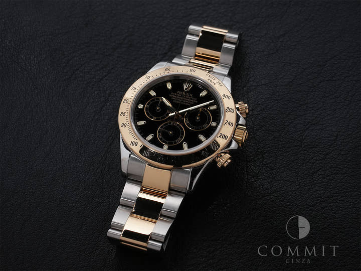 Rolex Daytona Ref. 116523 Stainless Steel/Yellow Gold Black Dial