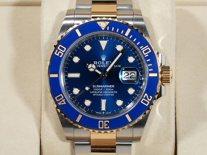 ロレックス サブマリーナー デイト Ref.126613LB ステンレススチール/イエローゴールド ブルー文字盤