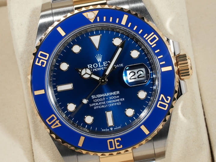 ロレックス サブマリーナー デイト Ref.126613LB ステンレススチール/イエローゴールド ブルー文字盤