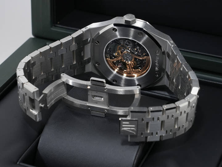 Audemars Piguet Royal Oak Double Balance Wheel Openwork Ref. 15407ST.OO.1220ST.01 Stainless Steel Skeleton Dial