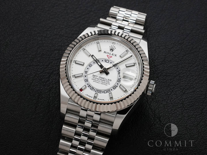 ロレックス スカイドゥエラー Ref.336934 ステンレススチール/ホワイトゴールド ホワイト文字盤 ジュビリーブレスレット