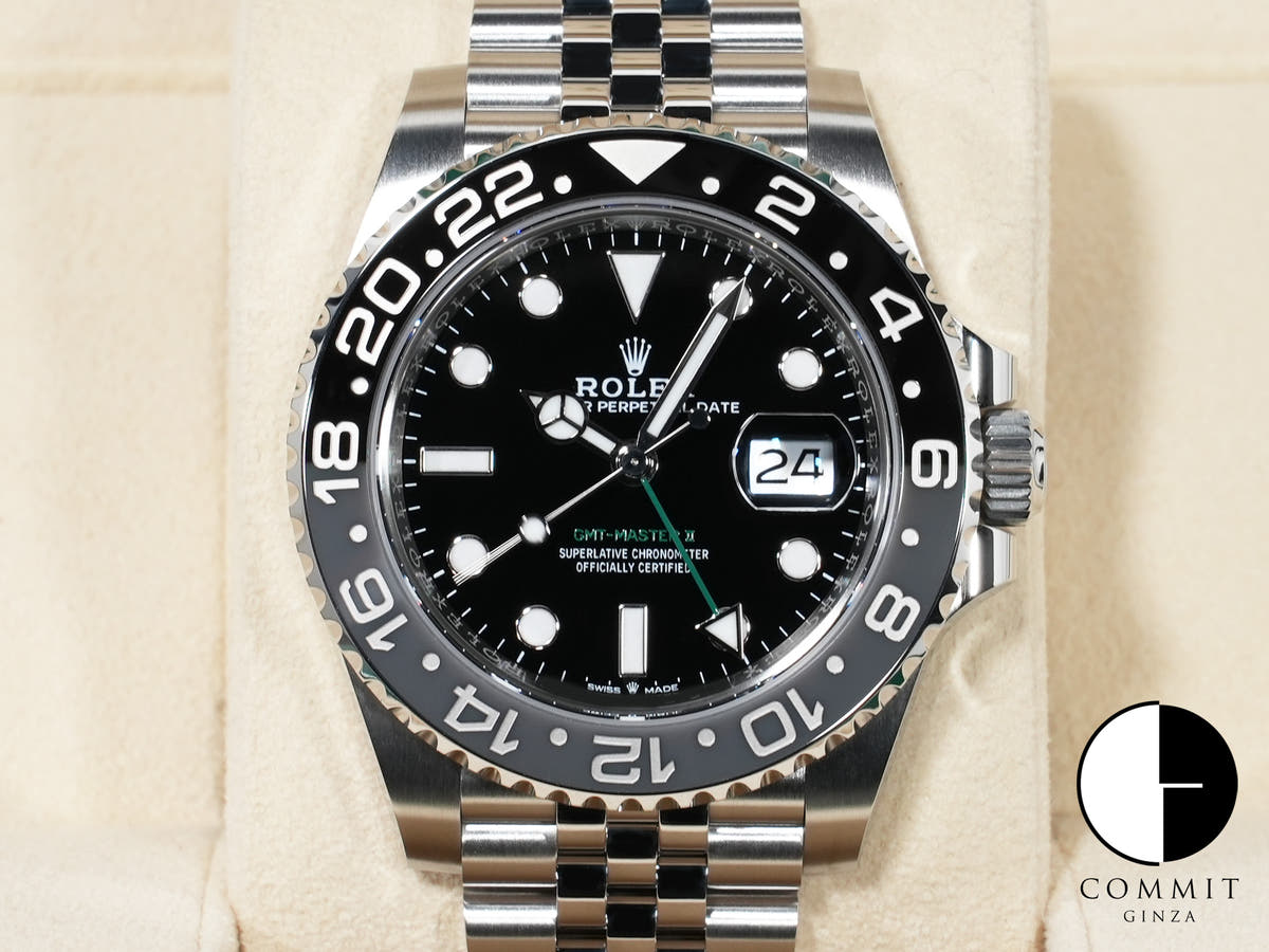 ロレックス GMTマスターII Ref.126710GRNR ステンレススチール ブラック文字盤 ジュビリーブレスレット