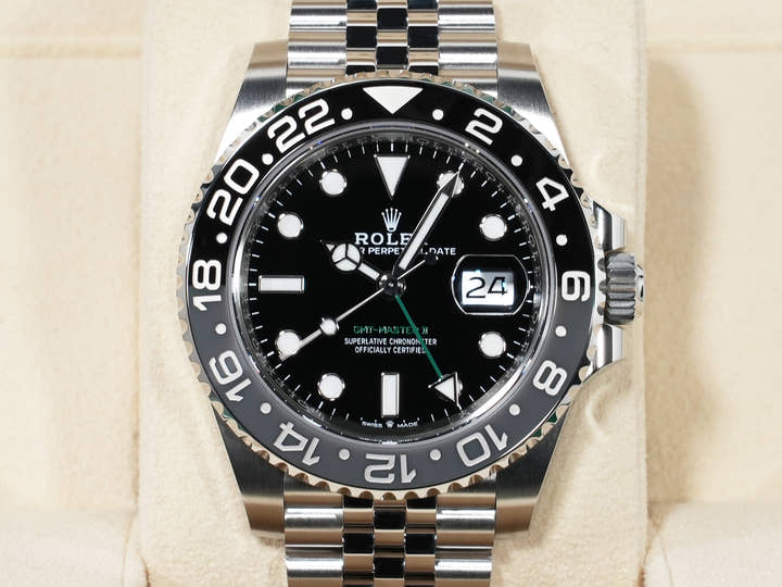 ロレックス GMTマスターII Ref.126710GRNR ステンレススチール ブラック文字盤 ジュビリーブレスレット