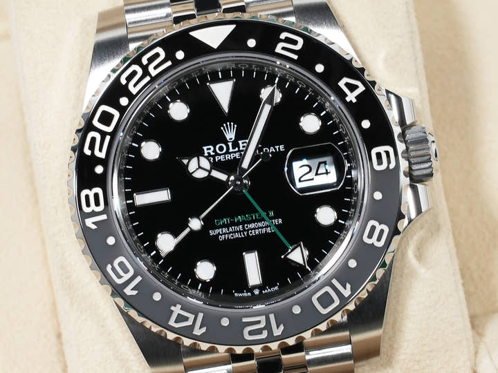 ロレックス GMTマスターII Ref.126710GRNR ステンレススチール ブラック文字盤 ジュビリーブレスレット