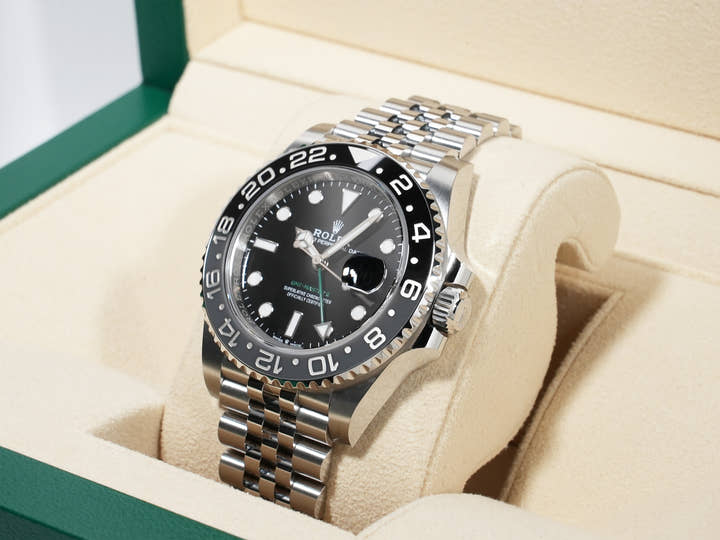 ロレックス GMTマスターII Ref.126710GRNR ステンレススチール ブラック文字盤 ジュビリーブレスレット
