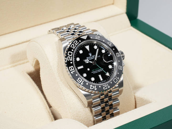 ロレックス GMTマスターII Ref.126710GRNR ステンレススチール ブラック文字盤 ジュビリーブレスレット