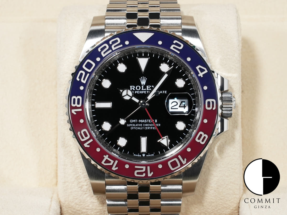 ロレックス GMTマスターII Ref.126710BLRO ステンレススチール ブラック文字盤 ジュビリーブレスレット