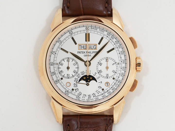 パテックフィリップ パーペチュアルカレンダー クロノグラフ Ref.5270J-001 イエローゴールド シルバーオパーリン文字盤