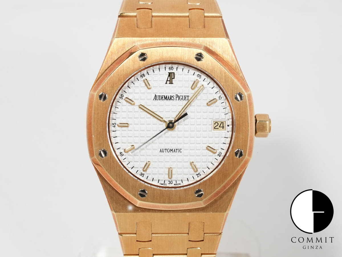 オーデマピゲ ロイヤルオーク Ref.14790BA.OO.0789BA.07 イエローゴールド ホワイト文字盤 中古 egp7pvdt