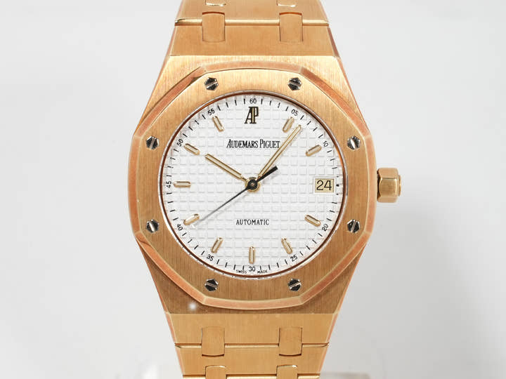 オーデマピゲ ロイヤルオーク Ref.14790BA.OO.0789BA.07 イエローゴールド ホワイト文字盤 中古 egp7pvdt