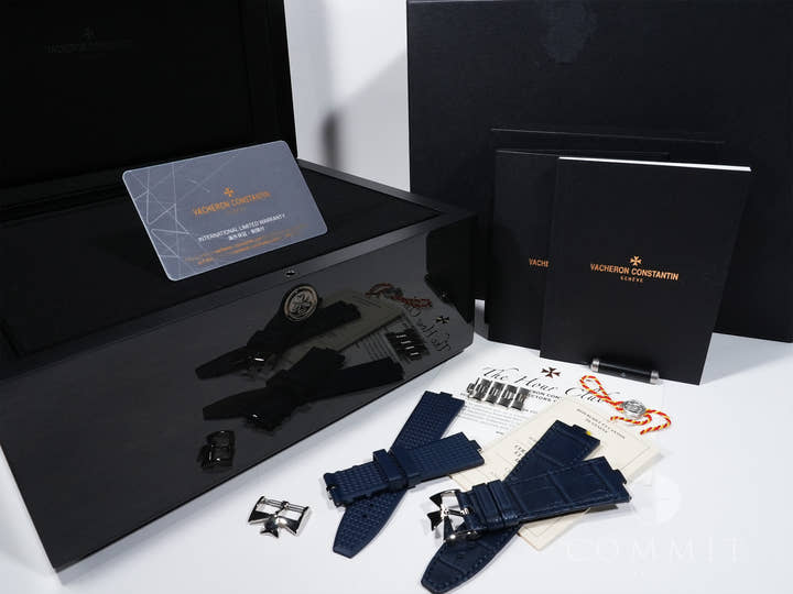 ヴァシュロンコンスタンタン オーヴァーシーズ エクストラフラット パーペチュアルカレンダー Ref.4300V/120G-B945 18KWG ブルー文字盤 美品 7ct64dcg