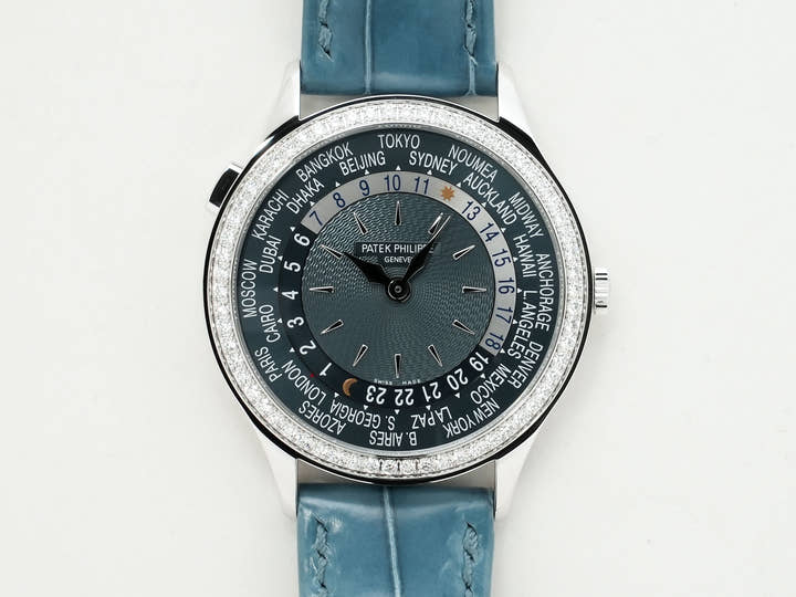 パテックフィリップ コンプリケーション ワールドタイム Ref.7130G-016 ホワイトゴールド ブルーグレー文字盤