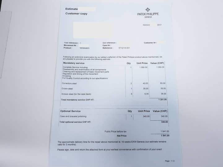パテックフィリップ ノーチラス プチコンプリケーション Ref.5712/1A-001 ステンレススチール ブルー文字盤
