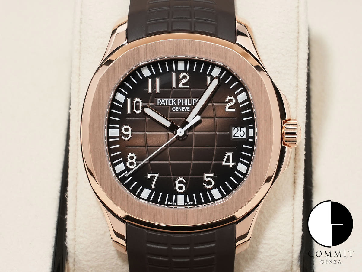 パテックフィリップ アクアノート Ref.5167R-001 ローズゴールド ブラウン文字盤
