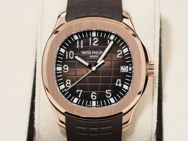 パテックフィリップ アクアノート Ref.5167R-001 ローズゴールド ブラウン文字盤