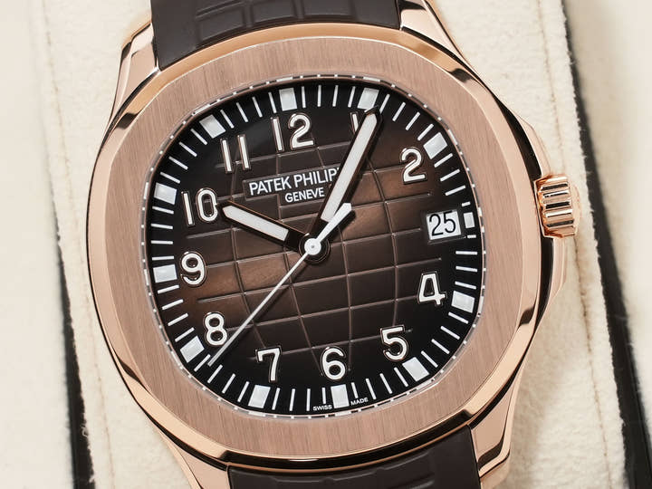パテックフィリップ アクアノート Ref.5167R-001 ローズゴールド ブラウン文字盤