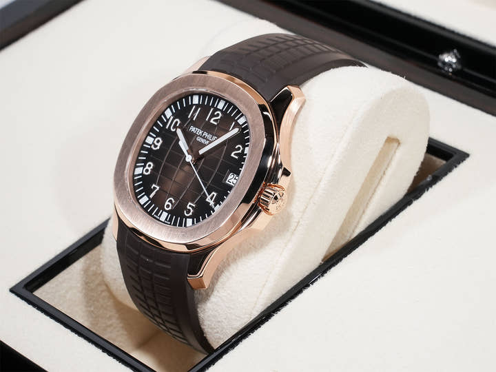 パテックフィリップ アクアノート Ref.5167R-001 ローズゴールド ブラウン文字盤