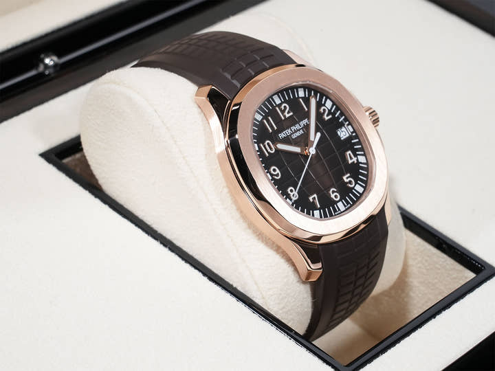 パテックフィリップ アクアノート Ref.5167R-001 ローズゴールド ブラウン文字盤