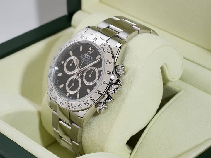 ロレックス デイトナ Ref.116520 ステンレススチール ブラック文字盤 美中古 femu3rj2