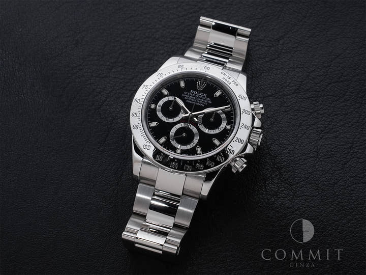 ロレックス デイトナ Ref.116520 ステンレススチール ブラック文字盤 美中古 femu3rj2