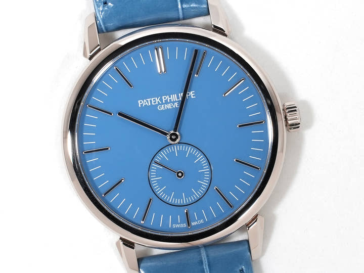 パテックフィリップ カラトラバ グランド エキシビジョン 東京2023 Ref.6127G-010 ホワイトゴールド ラックライトブルー文字盤 極美品 2ganeowi