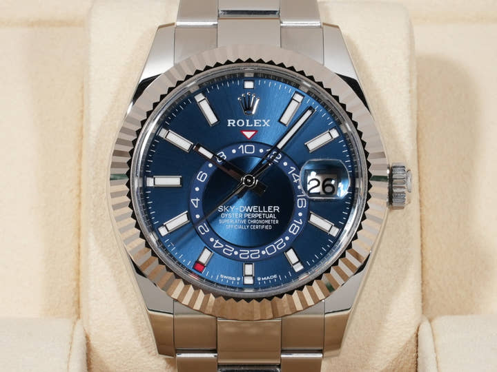 ロレックス スカイドゥエラー Ref.336934 ステンレススチール/ホワイトゴールド ブルー文字盤 オイスターブレスレット