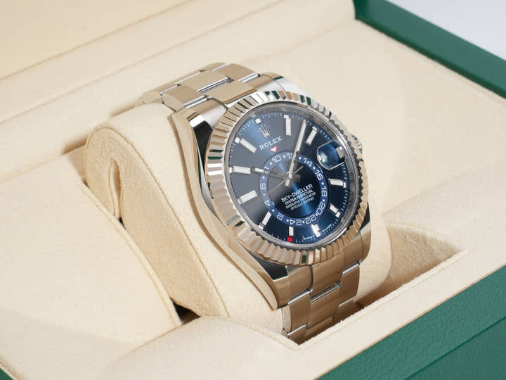 ロレックス スカイドゥエラー Ref.336934 ステンレススチール/ホワイトゴールド ブルー文字盤 オイスターブレスレット