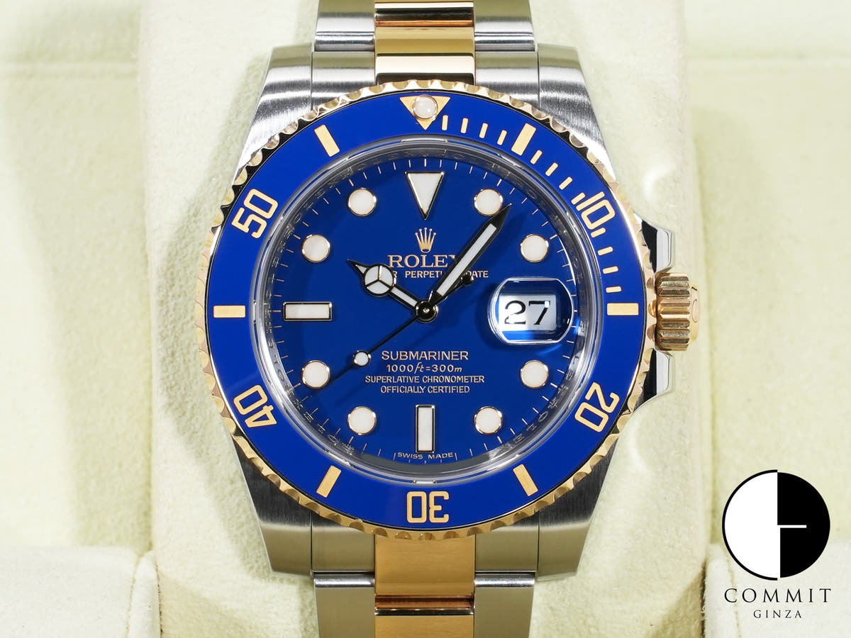 ロレックス サブマリーナー デイト Ref.116613LB ステンレススチール/イエローゴールド ブルー文字盤
