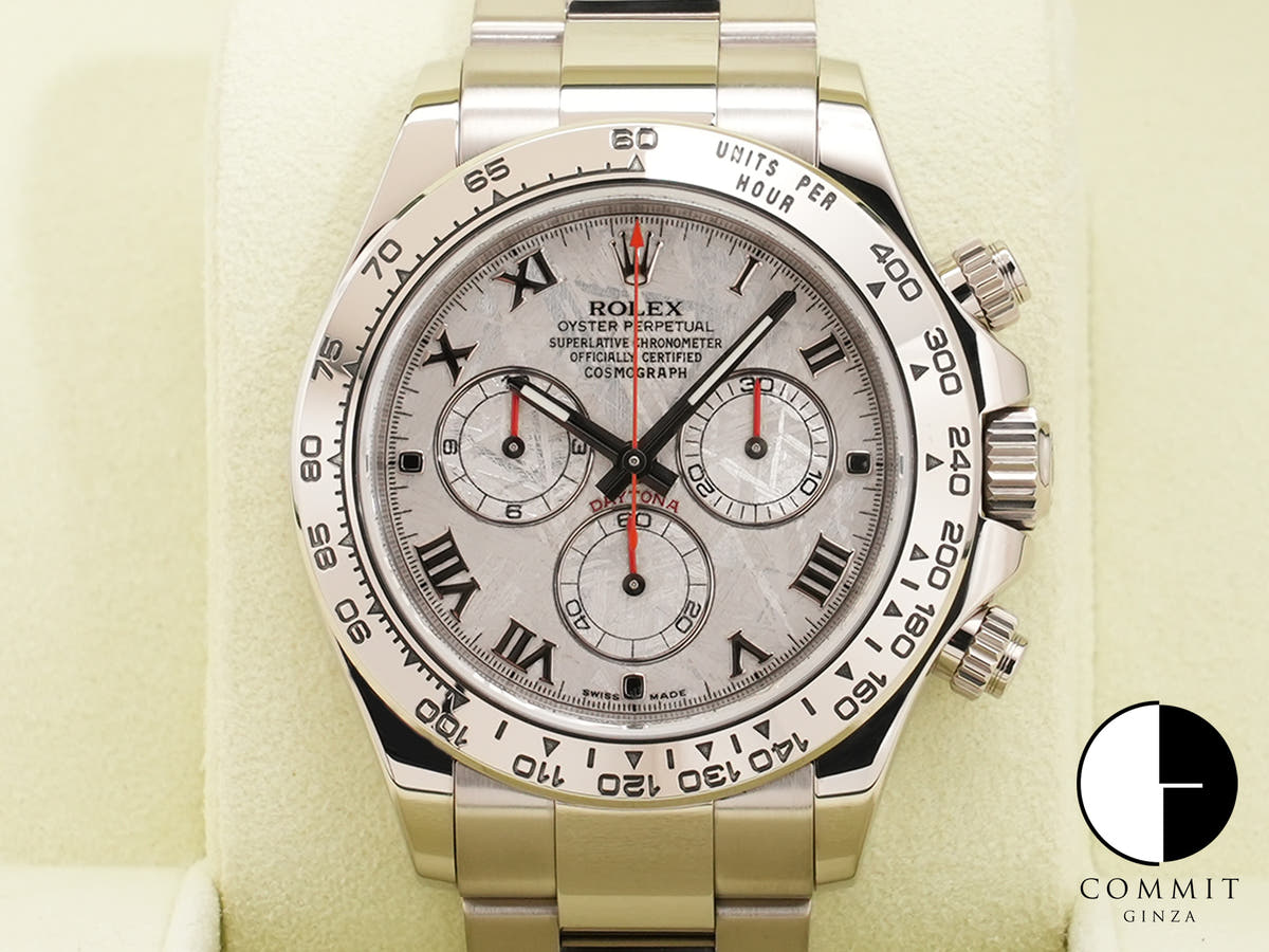 ロレックス デイトナ Ref.116509 ホワイトゴールド メテオライト文字盤