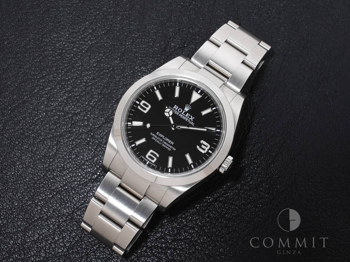 ロレックス エクスプローラーI Ref.214270 ステンレススチール ブラック文字盤