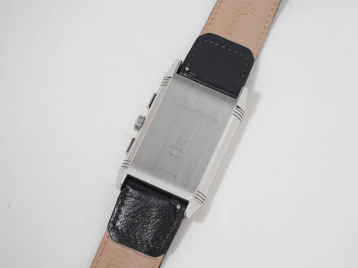 Jaeger-LeCoultre Reverso Tribute Chronograph Ref.Q389848J SS Blue-gray x skeleton dial Good condition 7732rxag