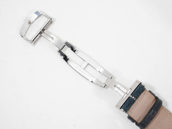 Jaeger-LeCoultre Reverso Tribute Chronograph Ref.Q389848J SS Blue-gray x skeleton dial Good condition 7732rxag