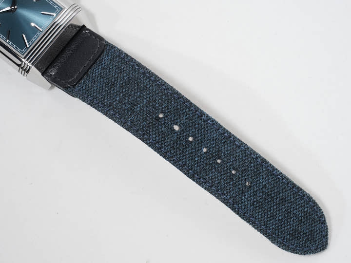 Jaeger-LeCoultre Reverso Tribute Chronograph Ref.Q389848J SS Blue-gray x skeleton dial Good condition 7732rxag