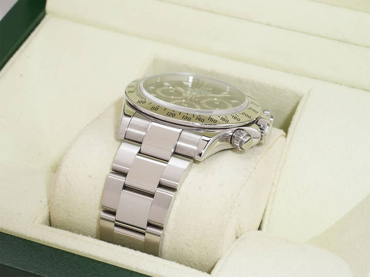 ロレックス デイトナ Ref.116520 ステンレススチール ブラック文字盤 中古 qibmz753