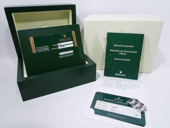 ロレックス デイトナ Ref.116520 ステンレススチール ブラック文字盤 中古 qibmz753