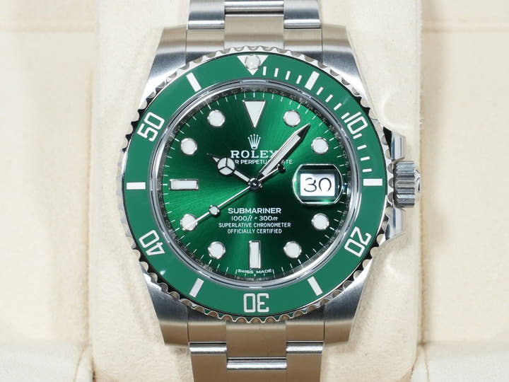 ロレックス サブマリーナー デイト Ref.116610LV ステンレススチール グリーン文字盤