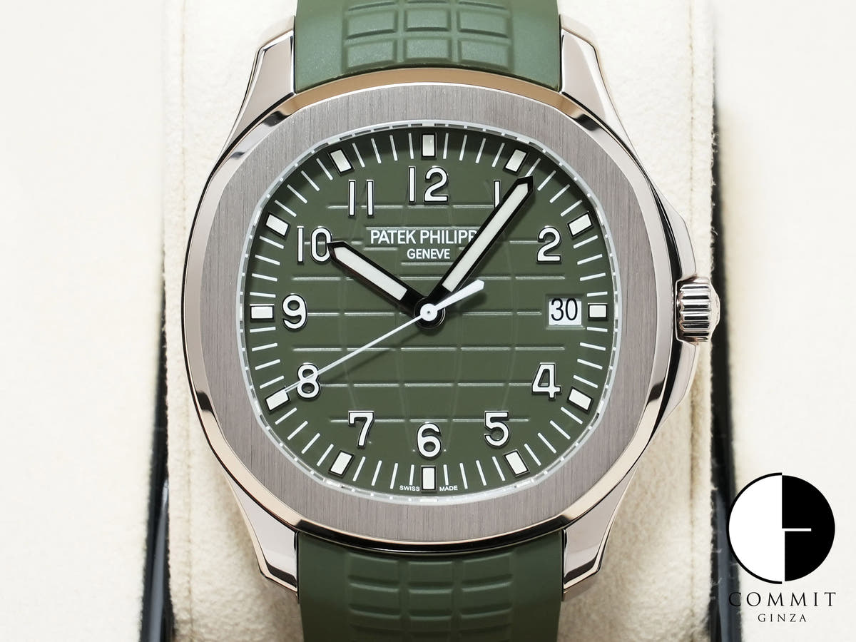 パテックフィリップ アクアノート Ref.5168G-010 ホワイトゴールド カーキグリーン文字盤