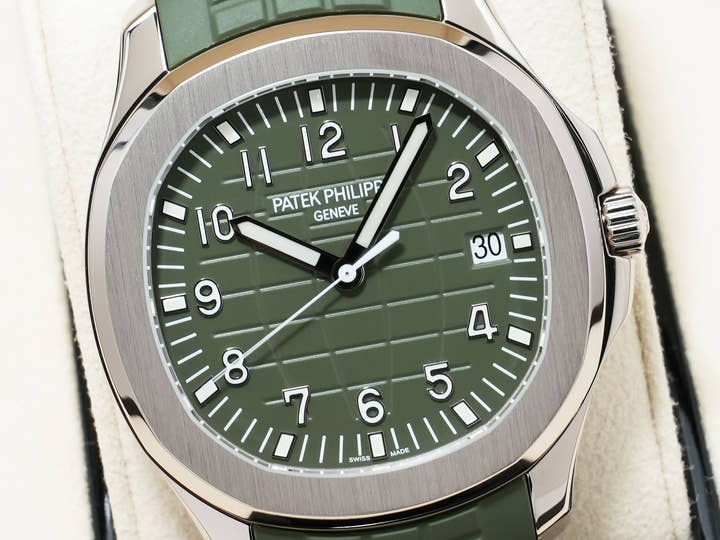 パテックフィリップ アクアノート Ref.5168G-010 ホワイトゴールド カーキグリーン文字盤