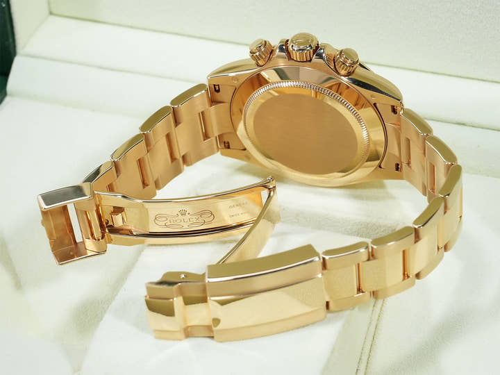 ロレックス デイトナ Ref.116528 イエローゴールド ホワイトシェルx8Pダイヤ文字盤