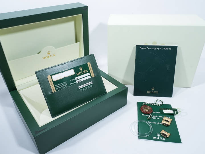 ロレックス デイトナ Ref.116528 イエローゴールド ホワイトシェルx8Pダイヤ文字盤