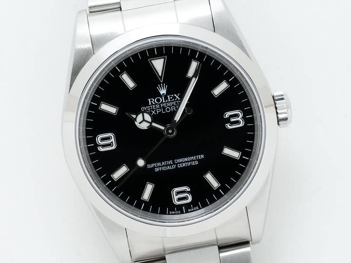 ロレックス エクスプローラーI Ref.14270 ステンレススチール ブラック文字盤