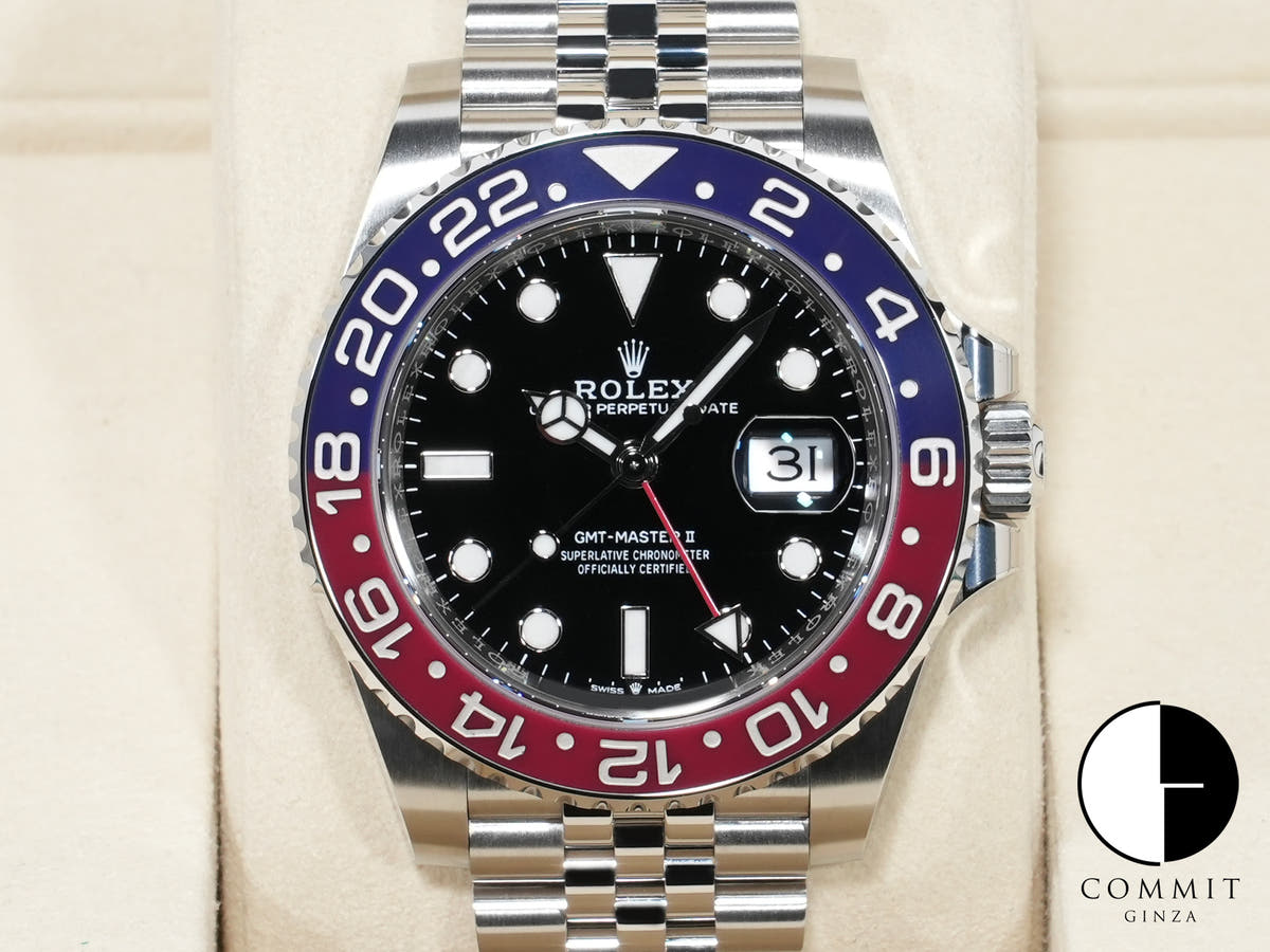 ロレックス GMTマスターII Ref.126710BLRO ステンレススチール ブラック文字盤 ジュビリーブレスレット