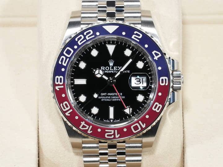 ロレックス GMTマスターII Ref.126710BLRO ステンレススチール ブラック文字盤 ジュビリーブレスレット