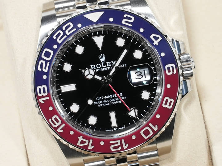 ロレックス GMTマスターII Ref.126710BLRO ステンレススチール ブラック文字盤 ジュビリーブレスレット