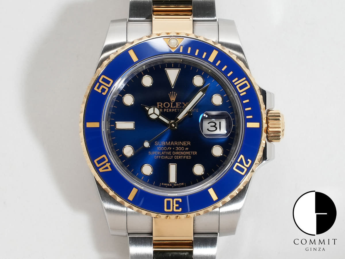 ロレックス サブマリーナー デイト Ref.116613LB ステンレススチール/イエローゴールド ブルー文字盤