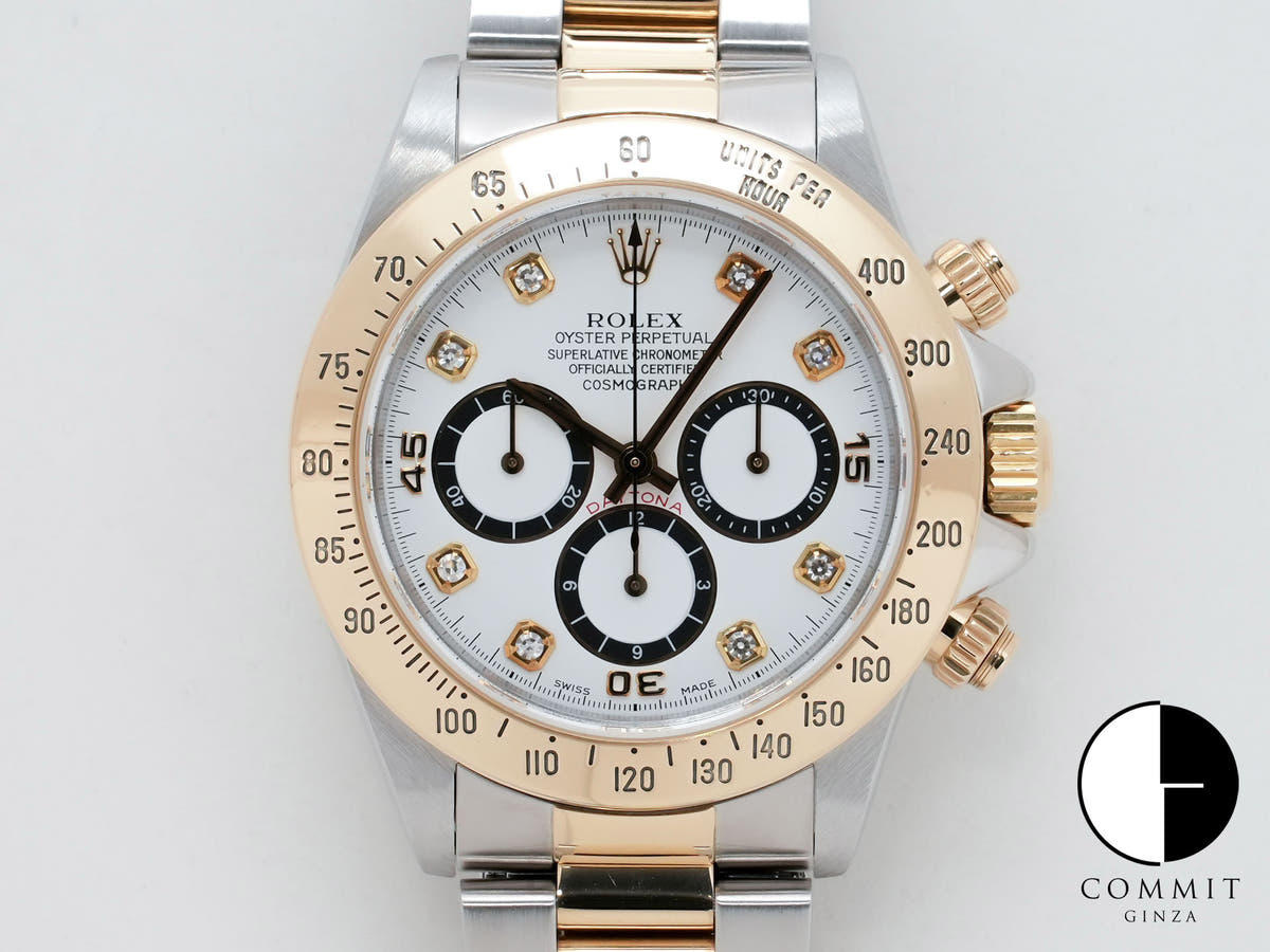 ロレックス デイトナ エルプリメロ Ref.16523 ステンレススチール/イエローゴールド ホワイト文字盤