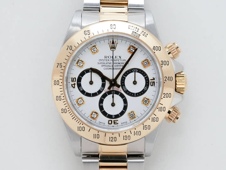 ロレックス デイトナ エルプリメロ Ref.16523 ステンレススチール/イエローゴールド ホワイト文字盤