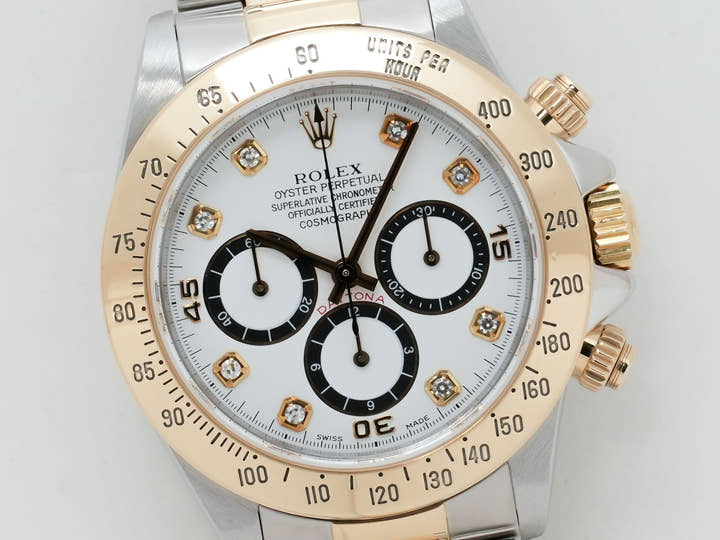 ロレックス デイトナ エルプリメロ Ref.16523 ステンレススチール/イエローゴールド ホワイト文字盤