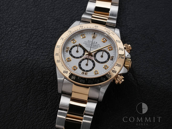 ロレックス デイトナ エルプリメロ Ref.16523 ステンレススチール/イエローゴールド ホワイト文字盤